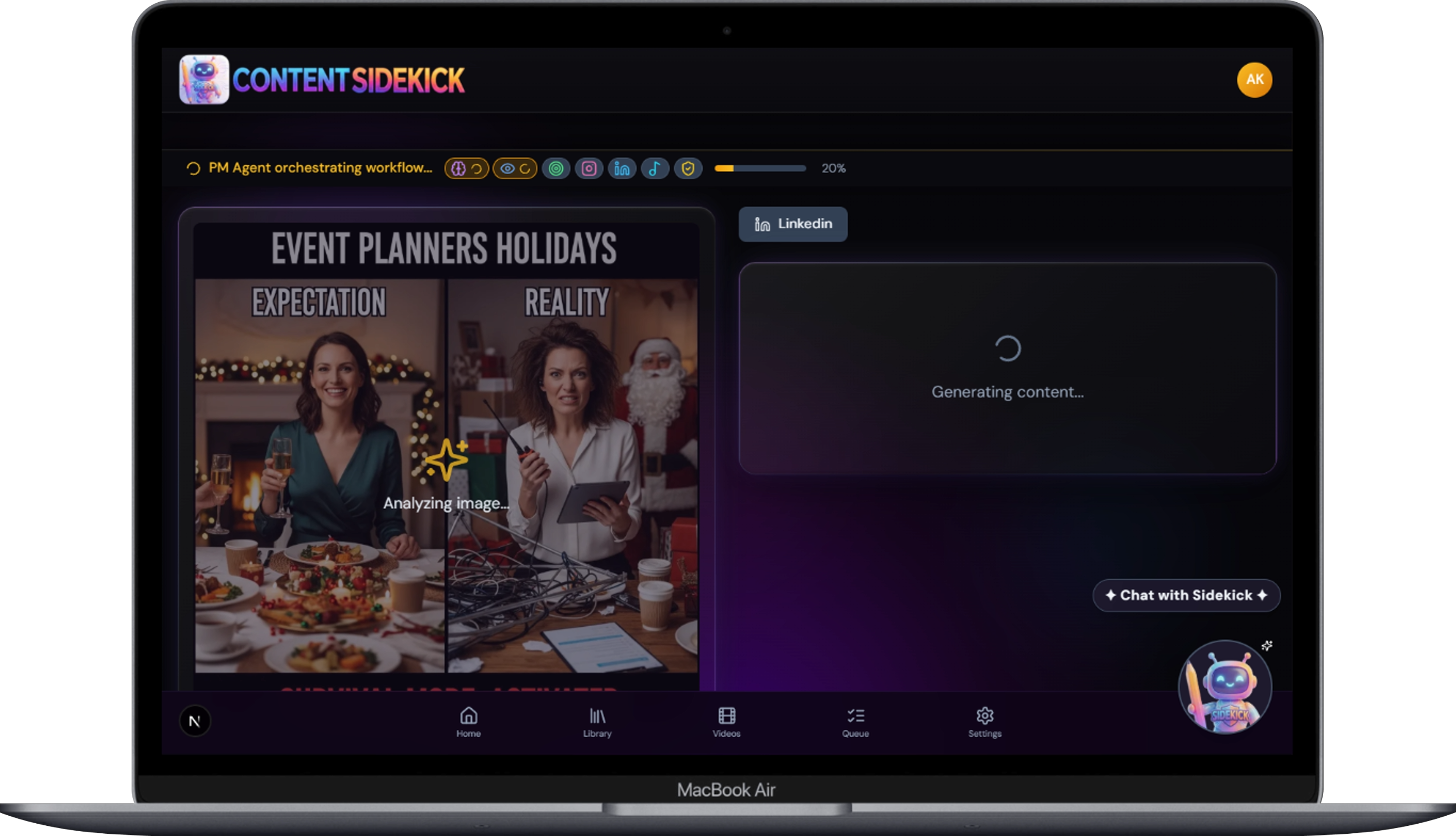 Content Sidekick Generation UI